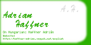 adrian haffner business card
